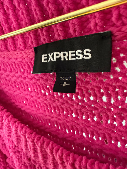 Express - Pink Cable Knit Sweater