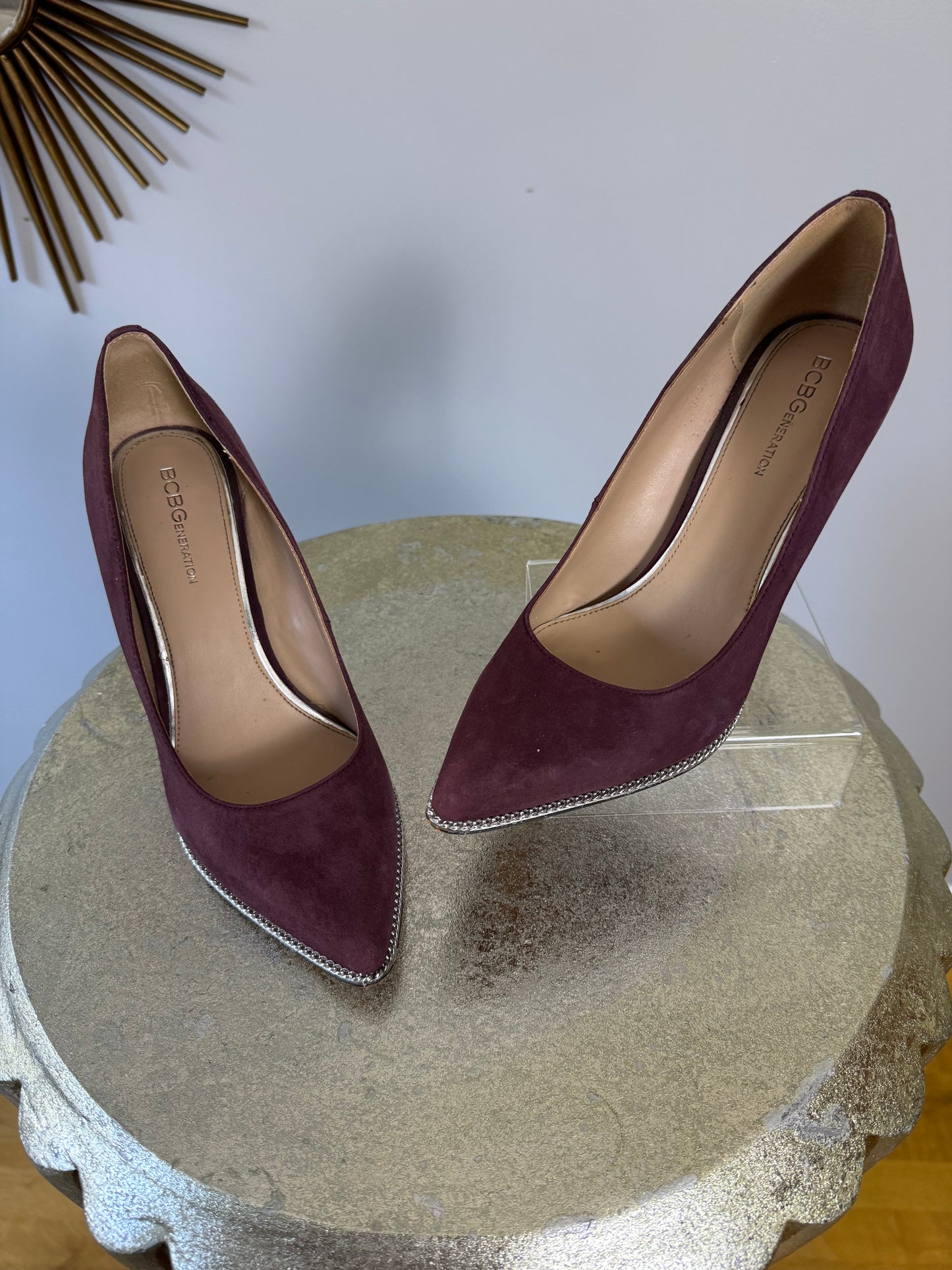 BCBGeneration - Wine Harleigh Suede Pump