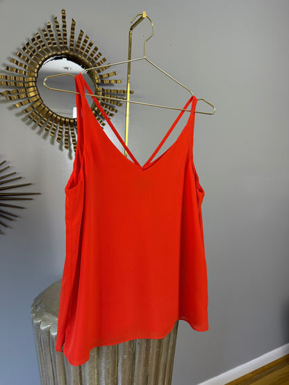 Topshop - Orange Sleeveless Top