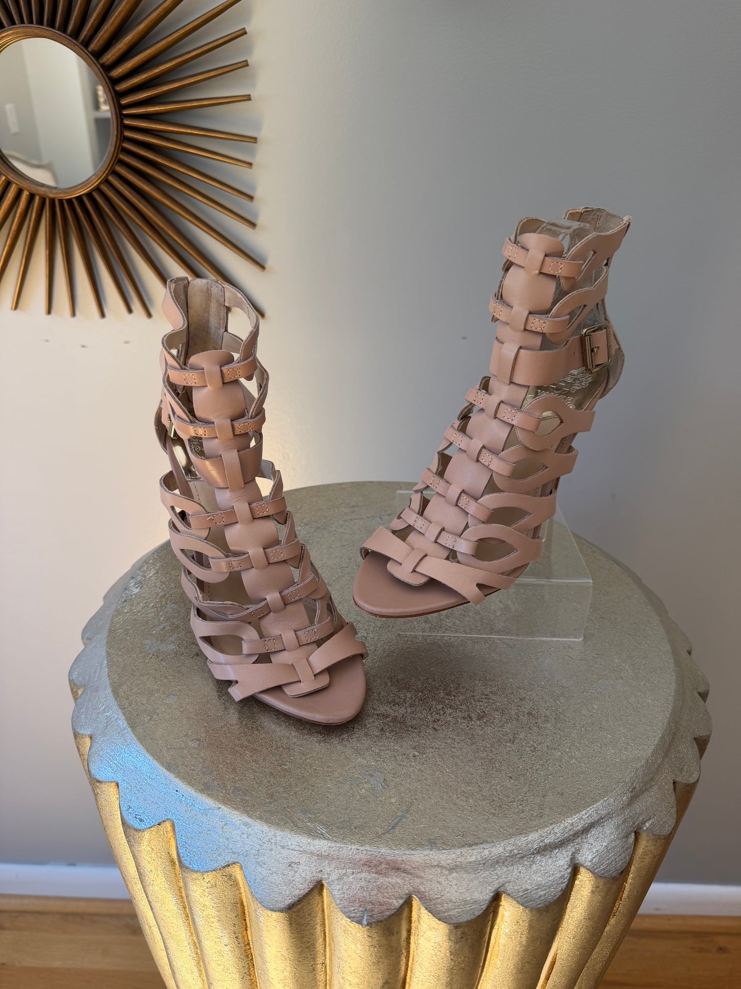 Vince Camuto - Blush Cutout Gladiator Heels