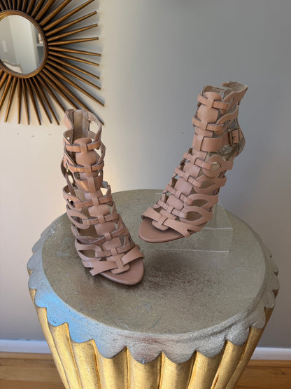 Vince Camuto - Blush Cutout Gladiator Heels