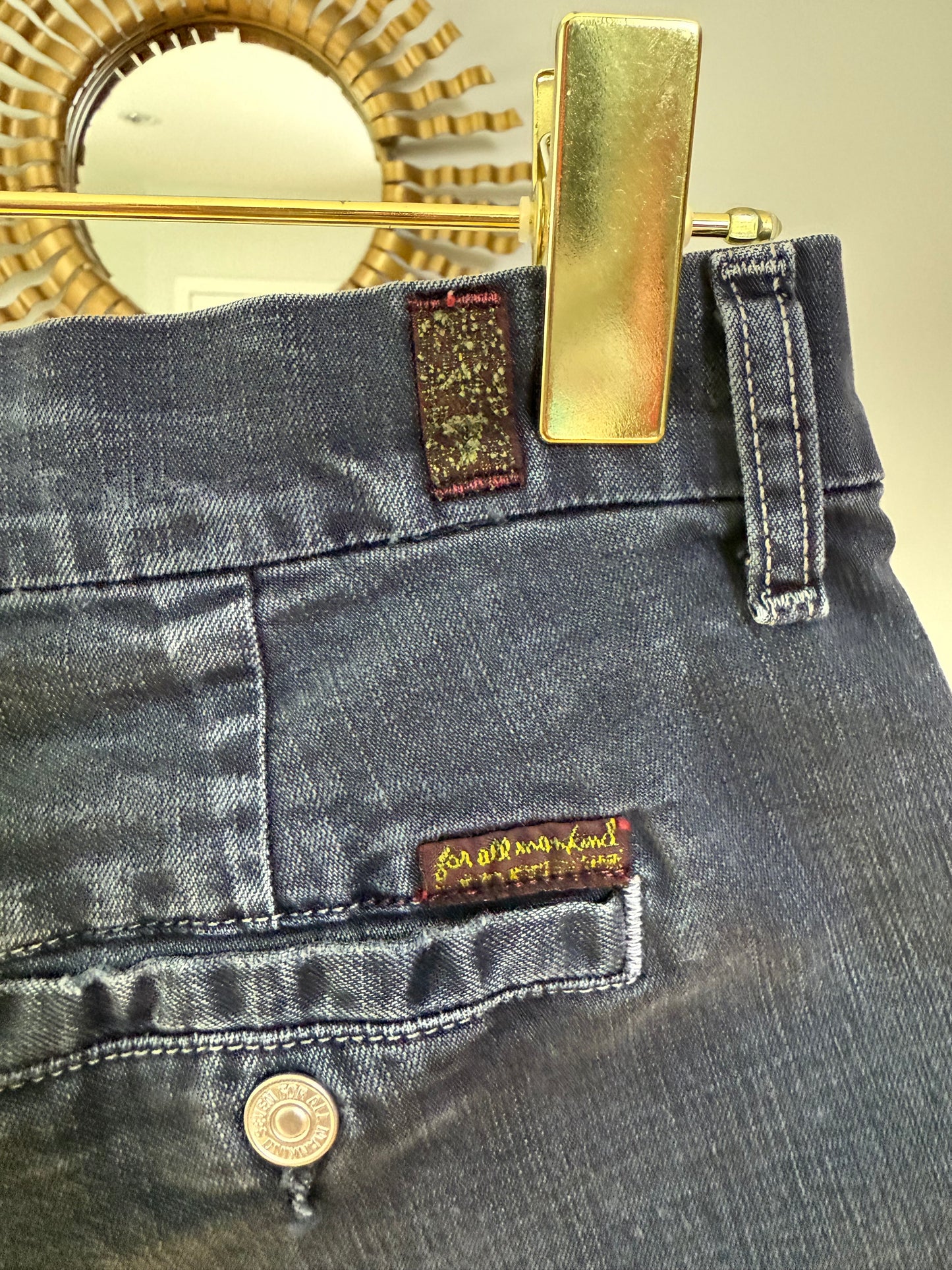 7 For All Mankind - Blue Denim Shorts