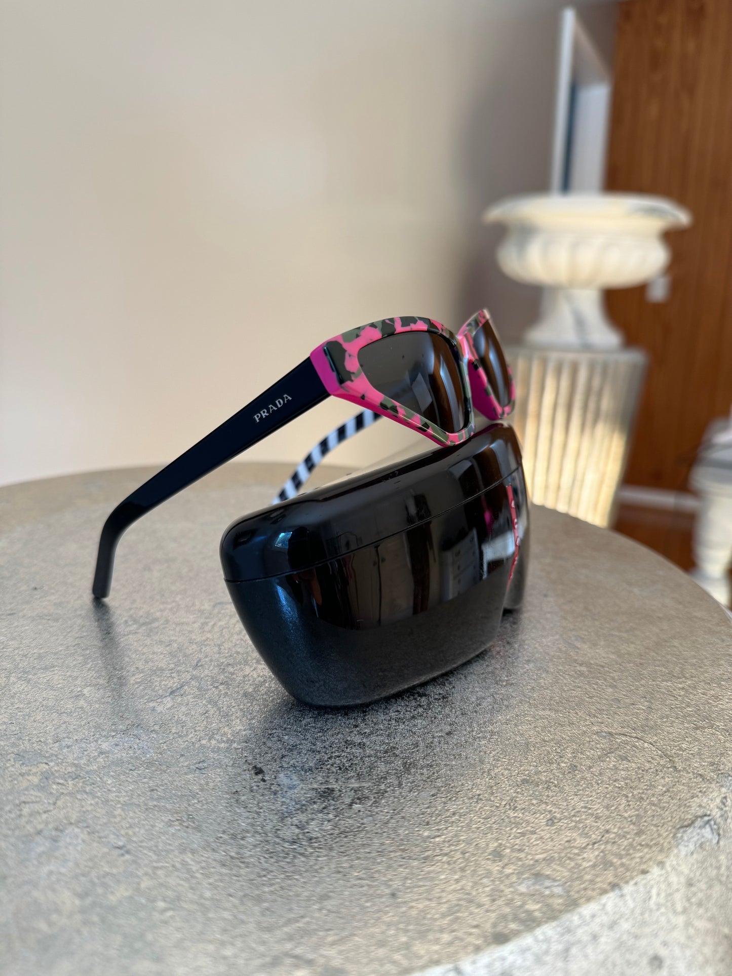 Prada - Pink Camouflage Cat Eye Sunglasses