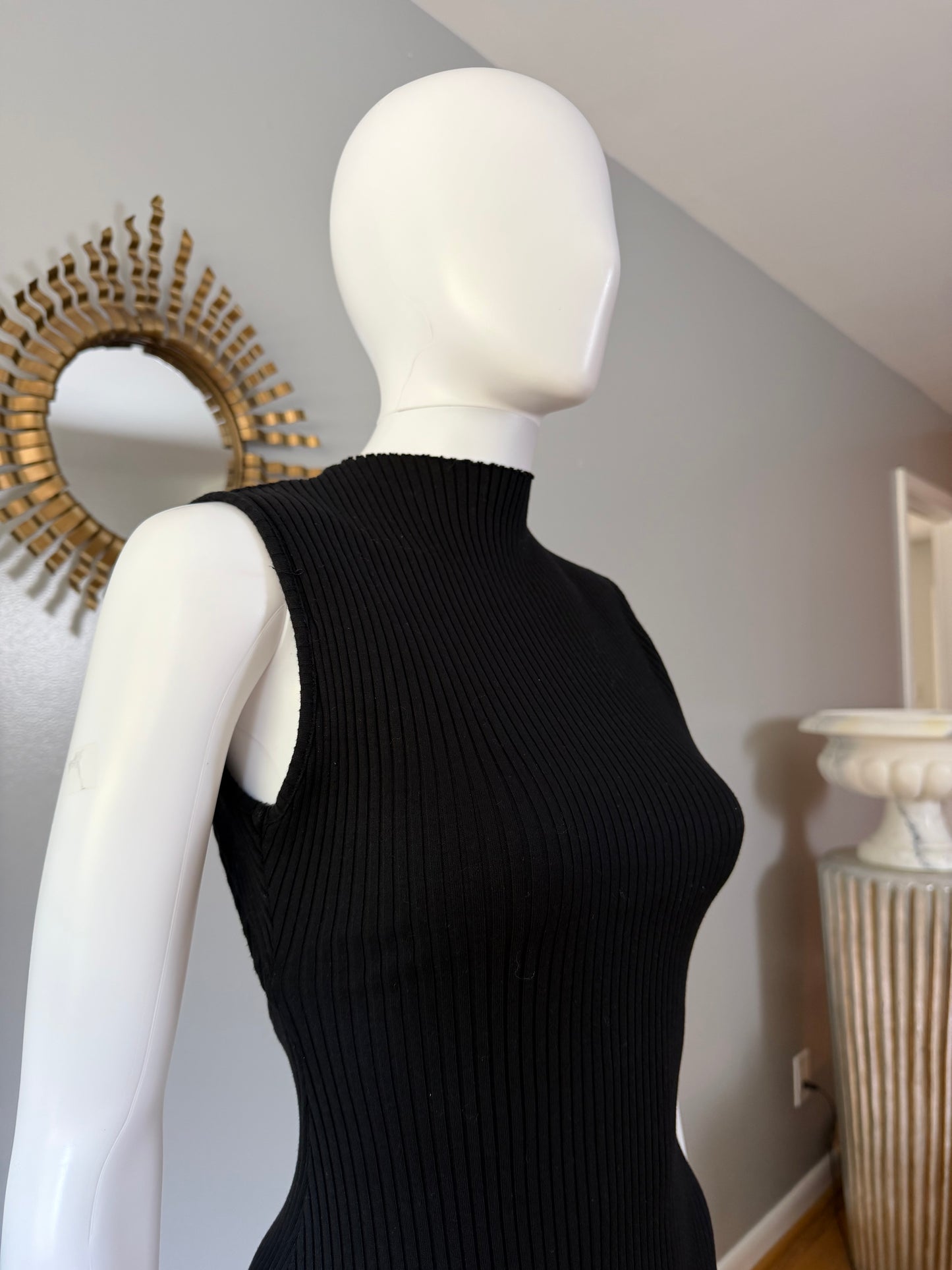 ZARA - Black Mini Bubble Dress w/ Open Back