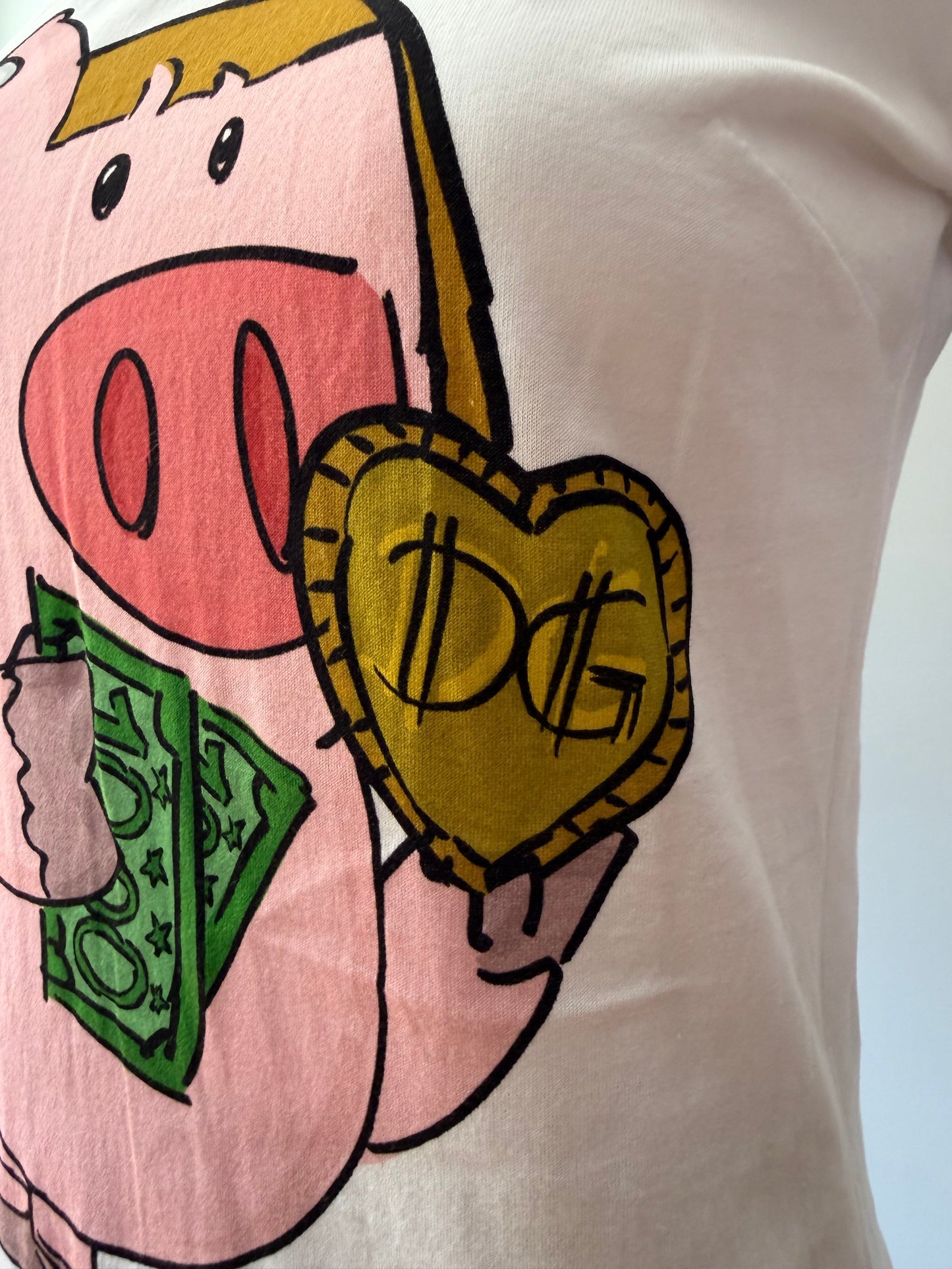 Dolce & Gabbana - White 2019 “Money Ping” T-shirt