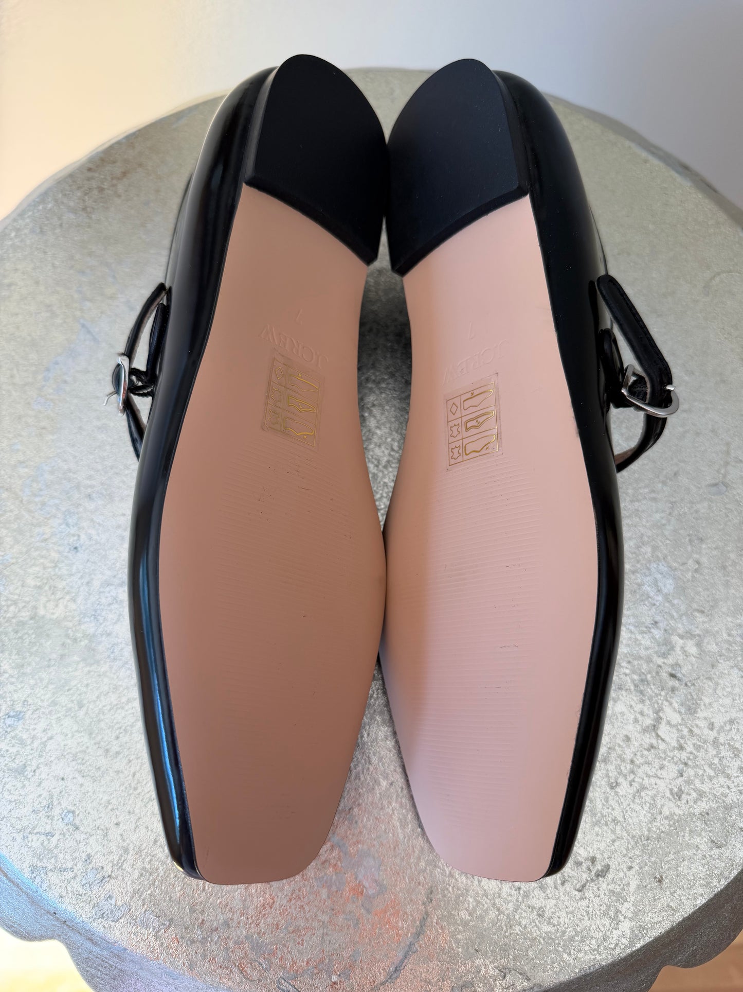 J Crew - Black Spazzo Mary Jane Ballet Flat