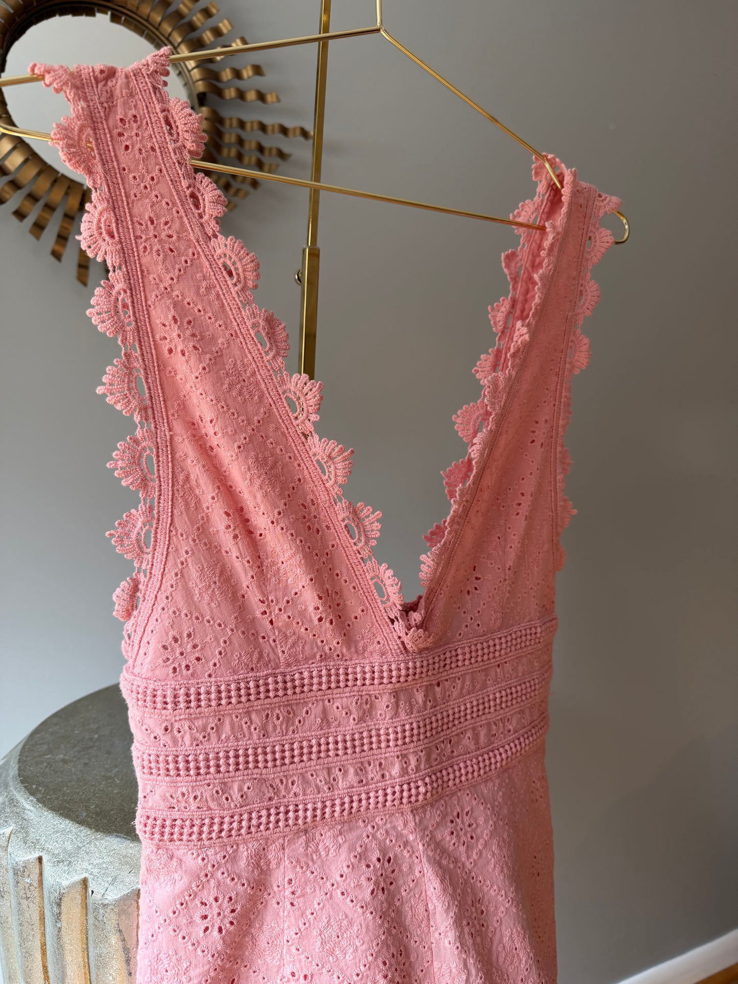 Forever 21 - Pink Crochet Romper
