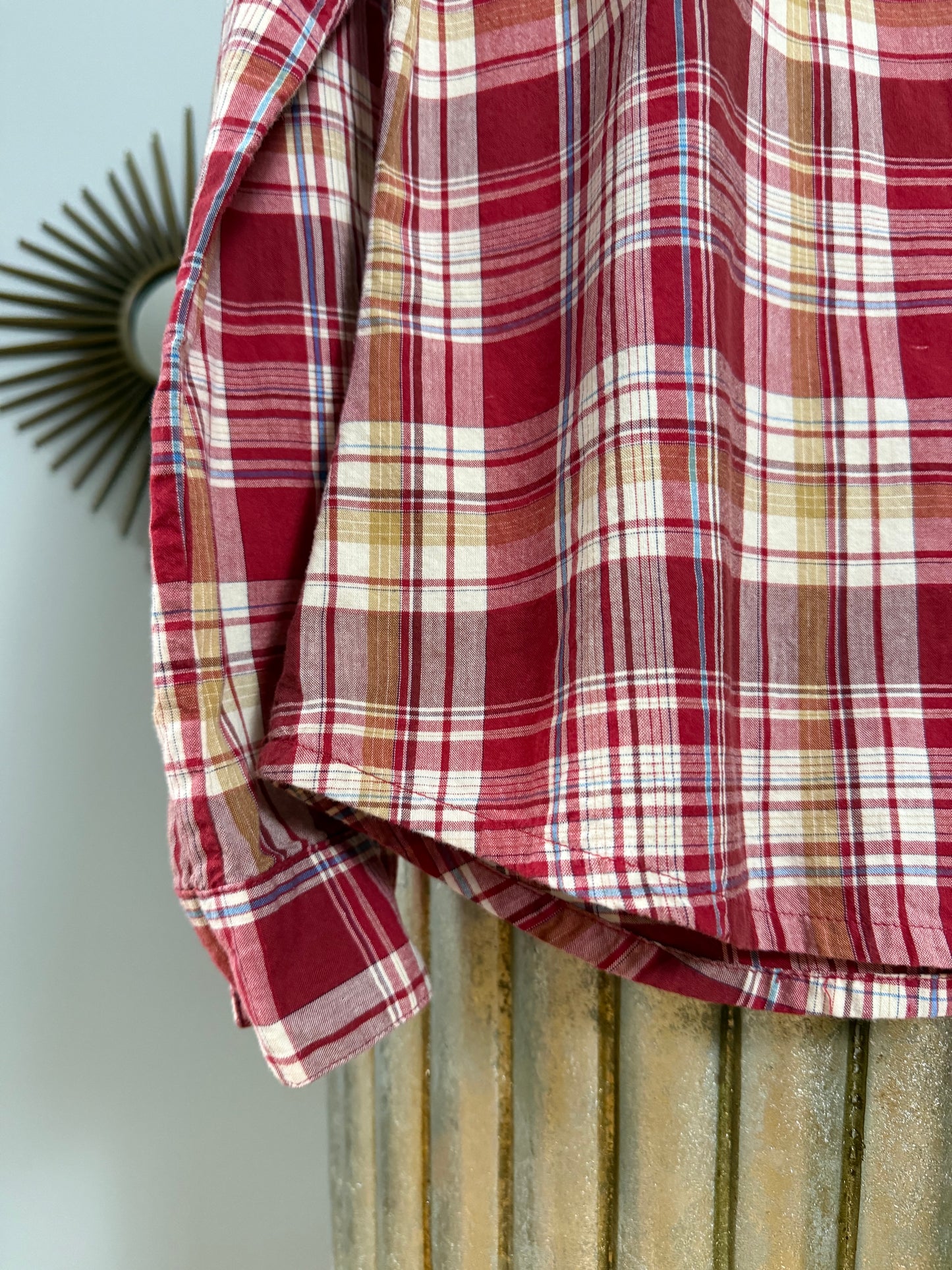 Wrangler - Red Plaid Button Down Shirt