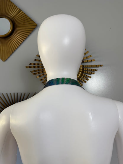 ZARA - Purple Chain-link Backless Dress