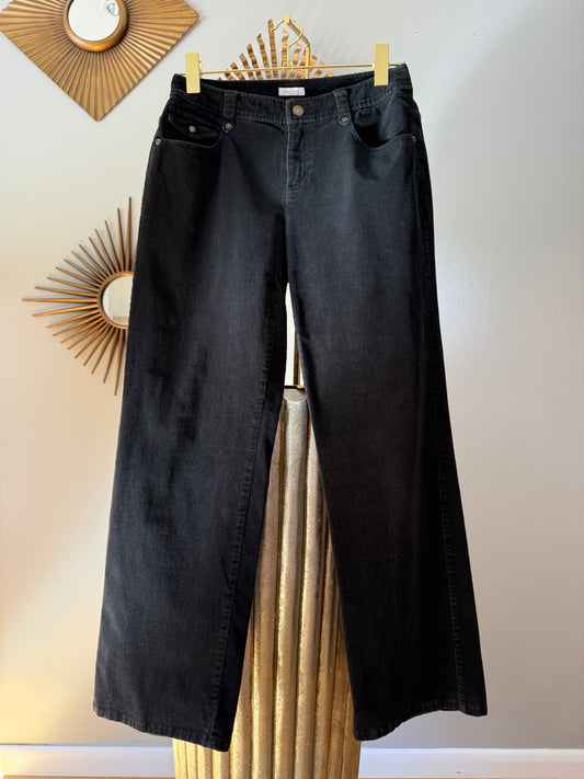 Liz Claiborne - Black Audra Corduroy Pants