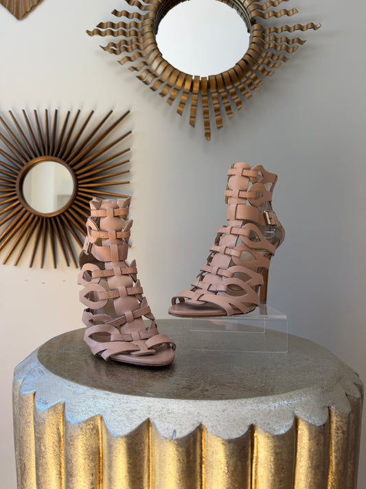 Vince Camuto - Blush Cutout Gladiator Heels