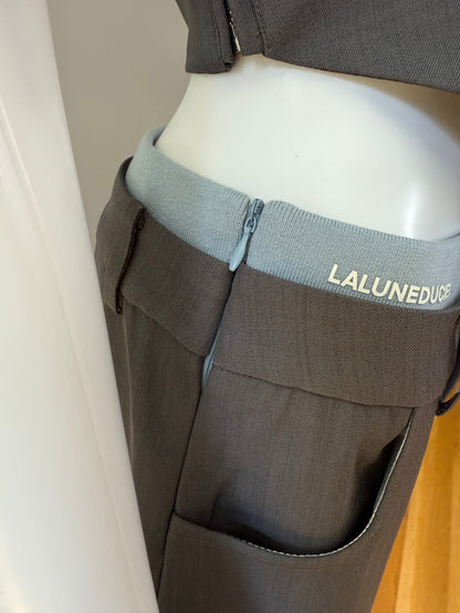 La Lune Du Ciel - Grey Tube Top & Pants Set