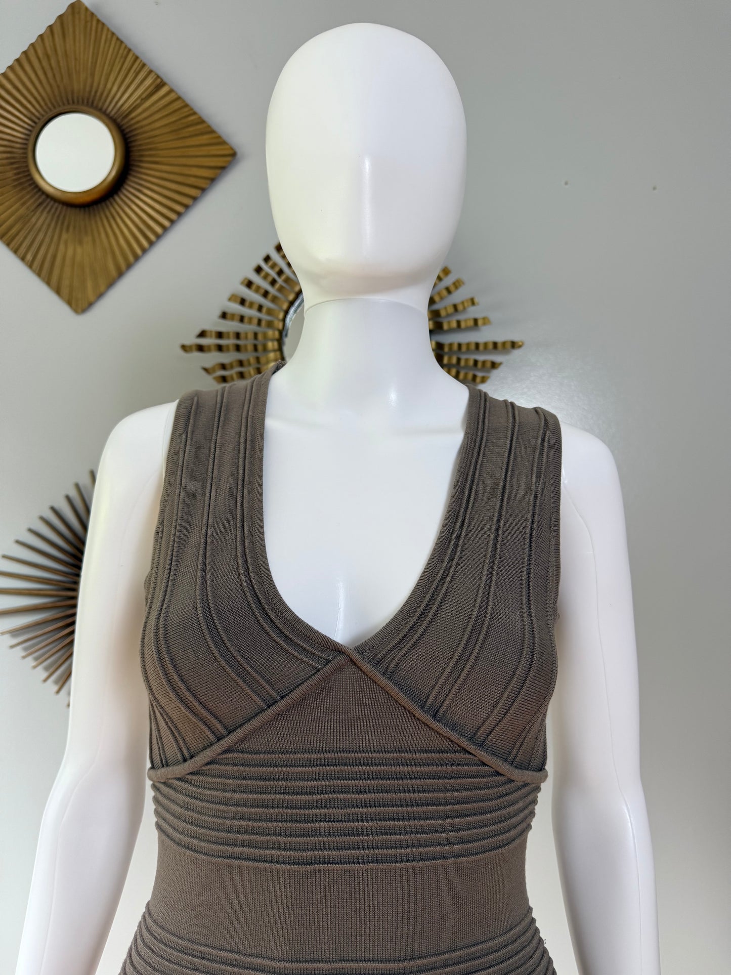 Arden B - Gray Bandage Mini Dress