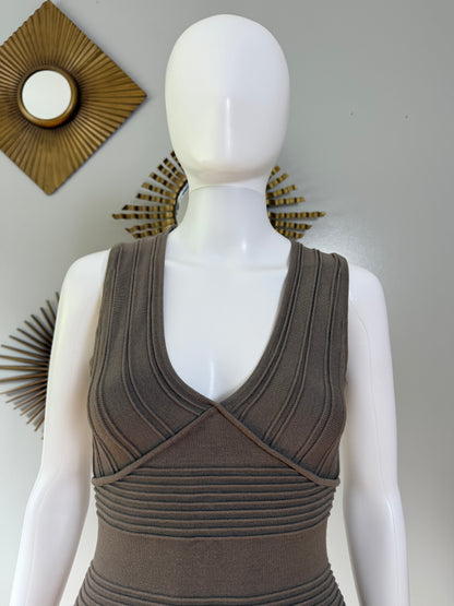 Arden B - Gray Bandage Mini Dress