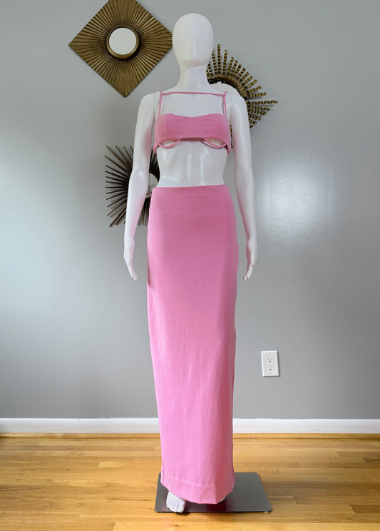 Camila Coelho - Pink Belle Two-Piece Maxi Pencil Skirt Set