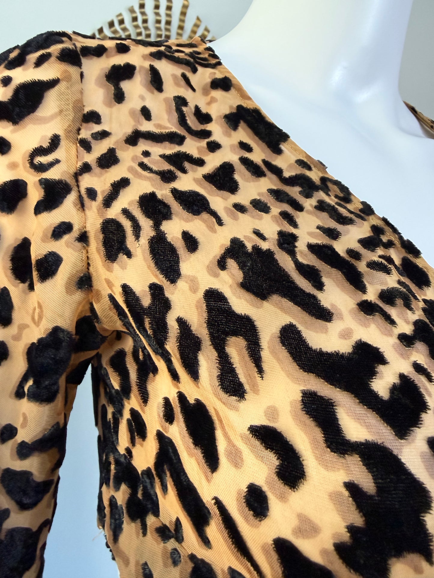 Tiger Mist - Brown Cheetah Print Crop Top