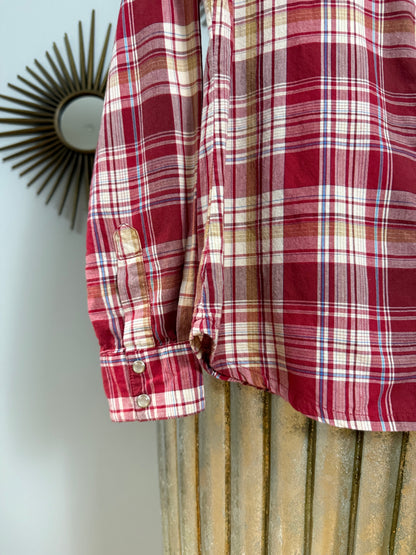 Wrangler - Red Plaid Button Down Shirt