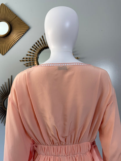 Fendi - Peach Silk Runway Dress 2017