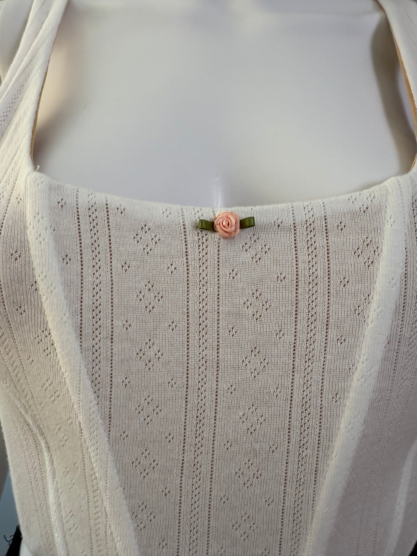 With Jean - White Cindy Corset Top