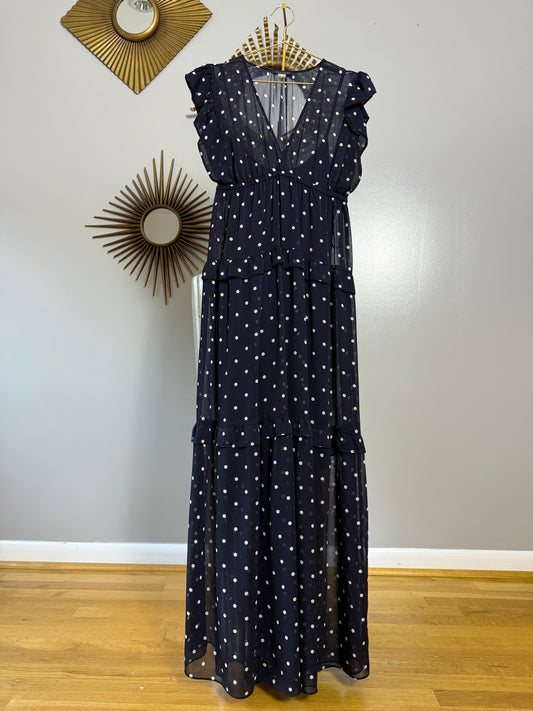 Tommy Hilfiger - Blue Polkadot Maxi Dress