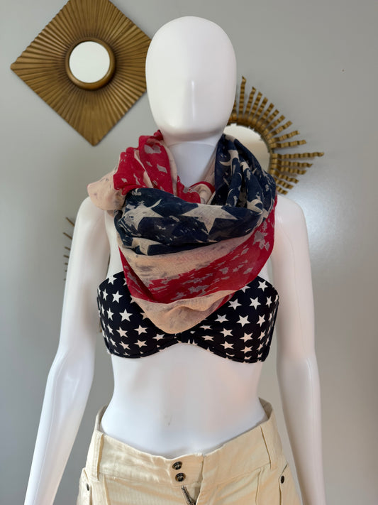 Forever 21 - American Flag Infinity Scarf