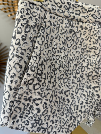 Express - White Leopard Print Skort