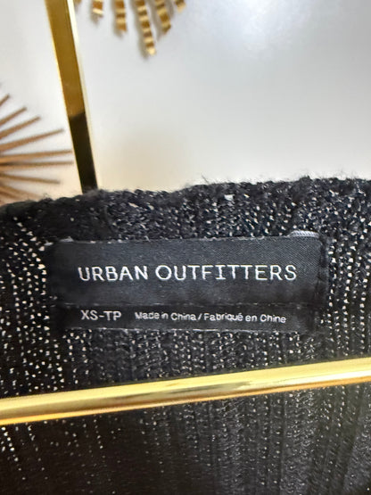 Urban Outfitters- Black Distressed Cropped Sweater