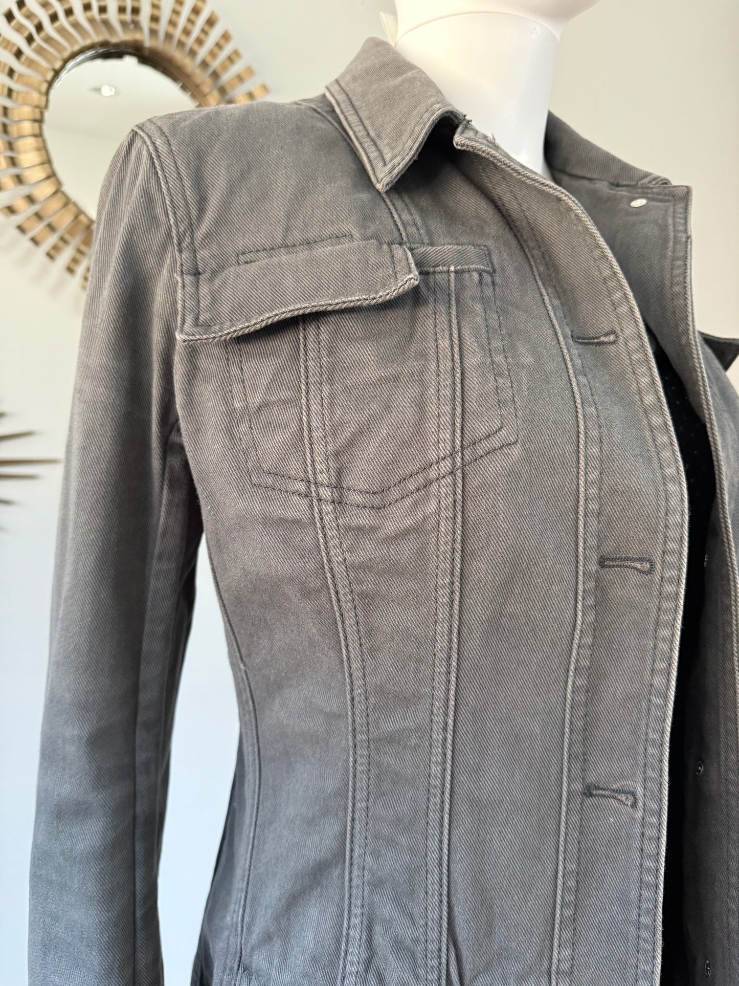 Dior - Vintage Gray Denim Long Jacket