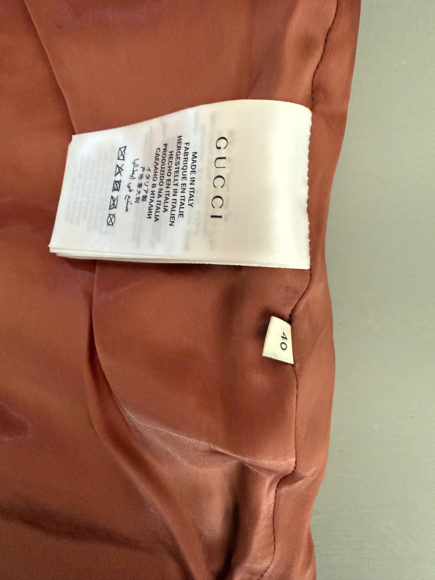 Gucci - Red Leather A-line Skirt