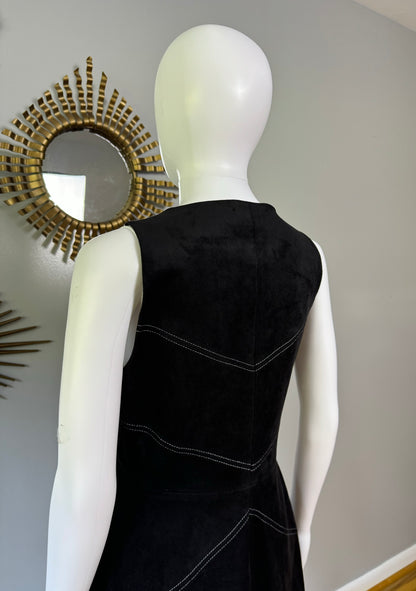 BCBG - Black Faux Suede Alaina Mini Dress