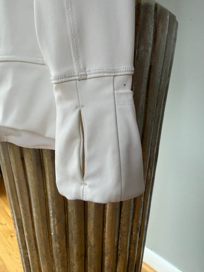 Athleta - White Quater-Zip Performance Pullover