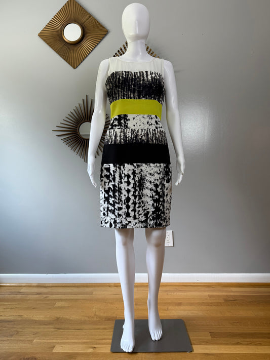 BCBGMaxAzria - Black Printed Tara Dress