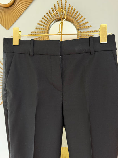 J Crew - Black Ankle Cropped Pants w/ Side Stripe