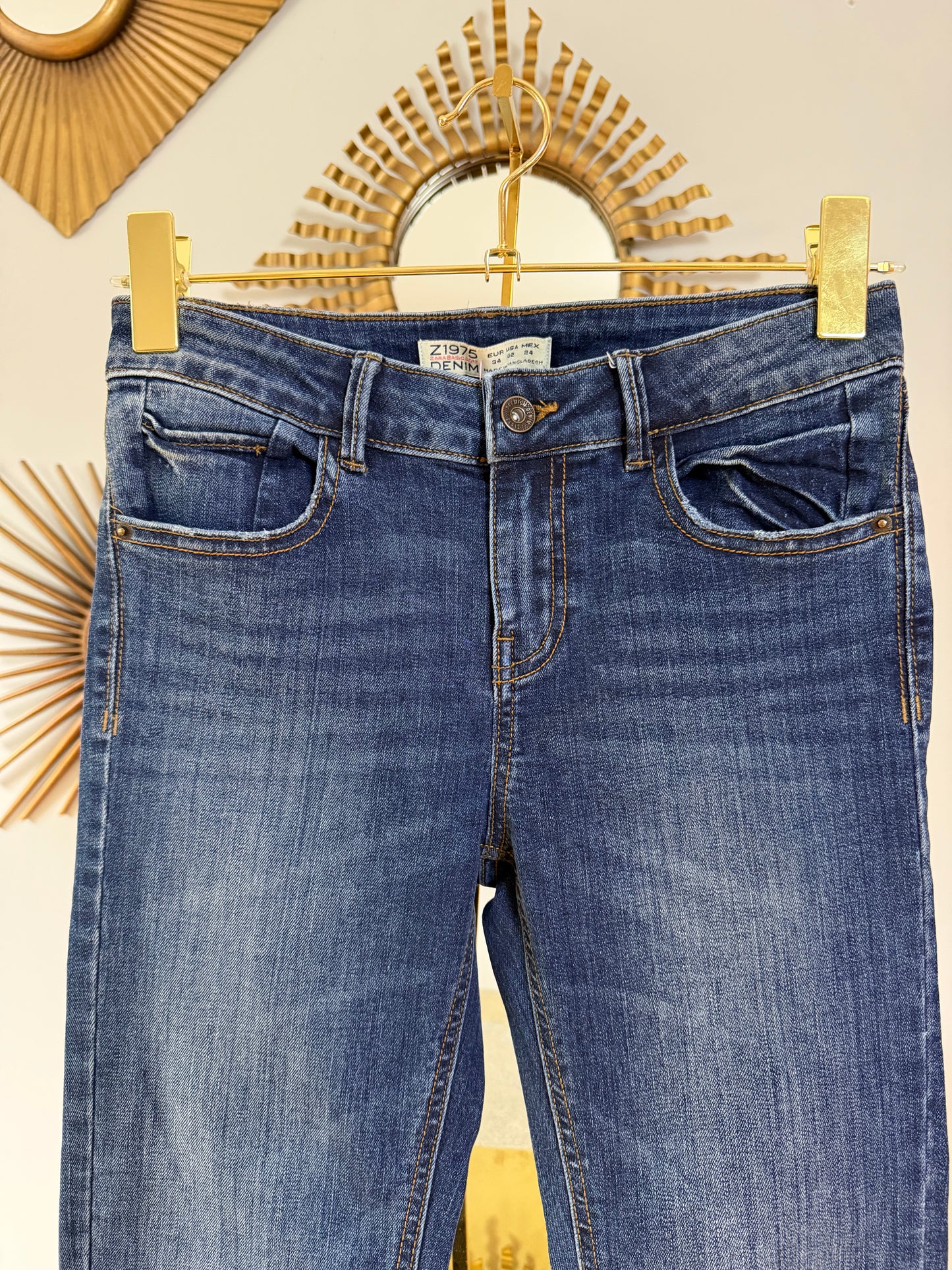 ZARA - Dark Blue Flare Jeans