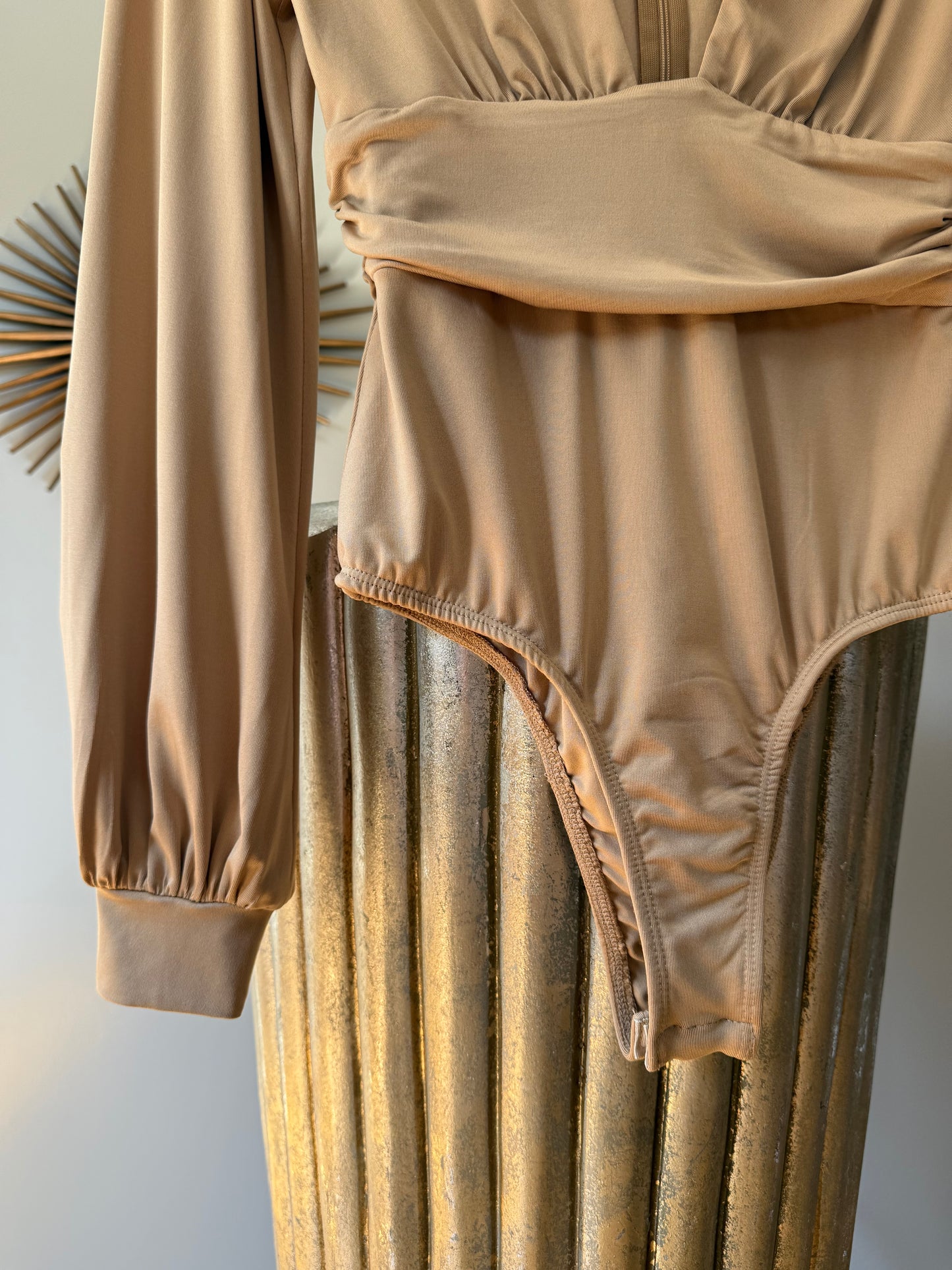 Princess Polly - Tan Jude Long Sleeve Bodysuit