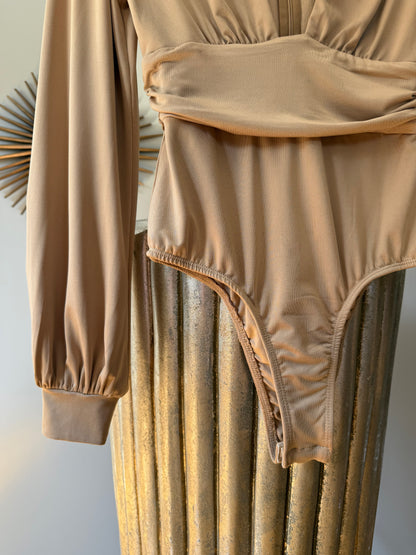 Princess Polly - Tan Jude Long Sleeve Bodysuit