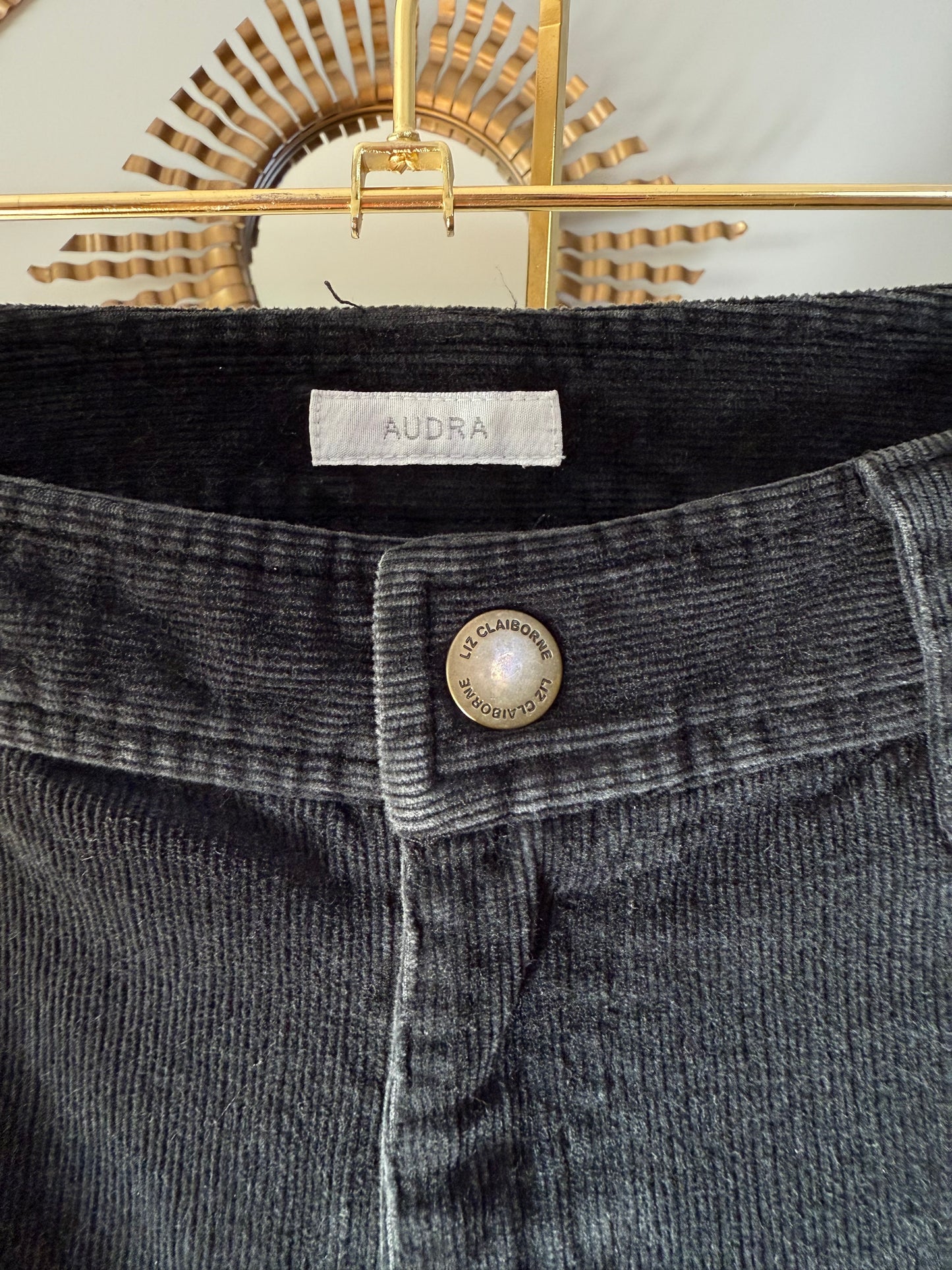 Liz Claiborne - Black Audra Corduroy Pants