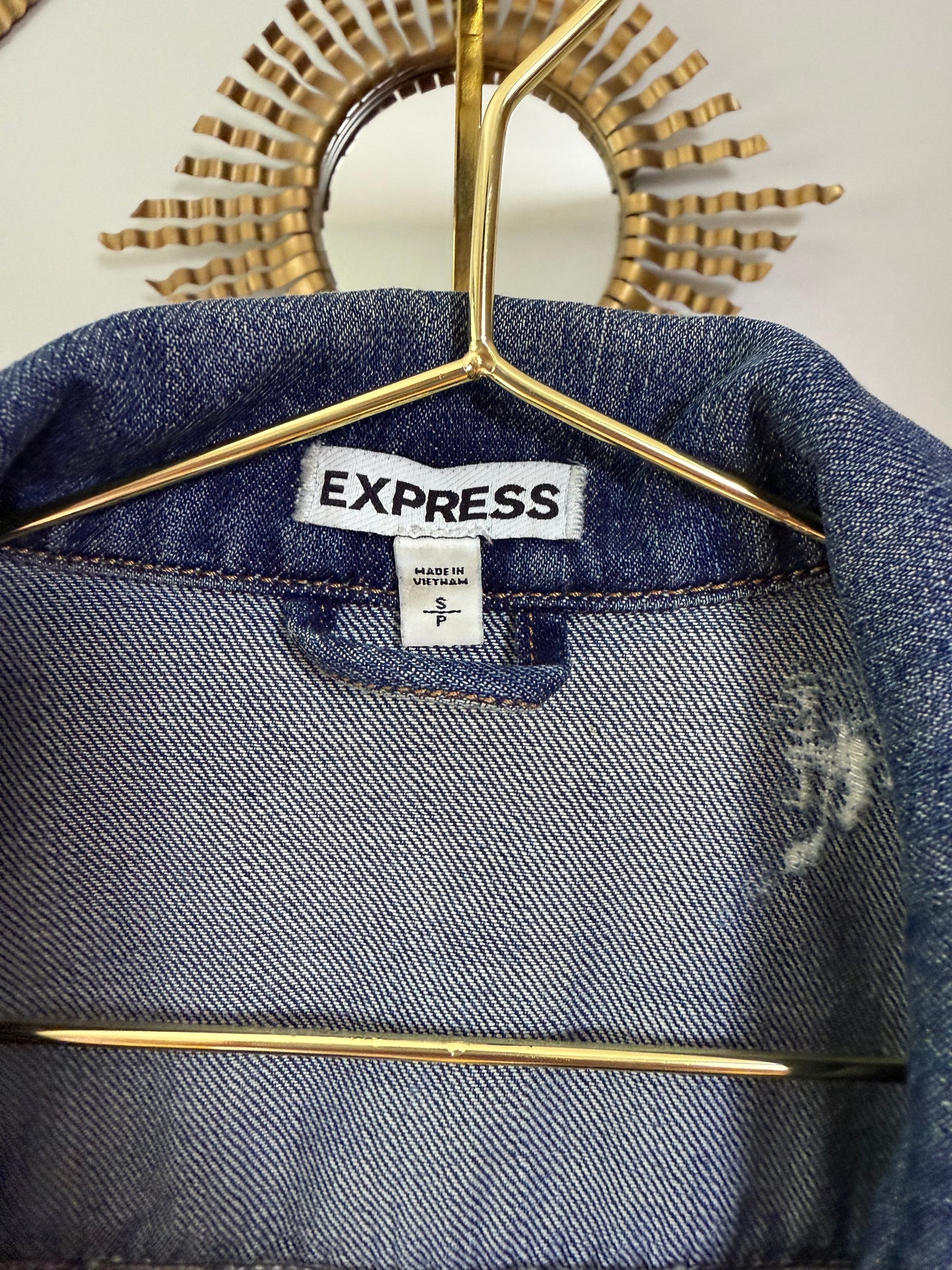 Express - Blue Denim Jacket w/ Studs