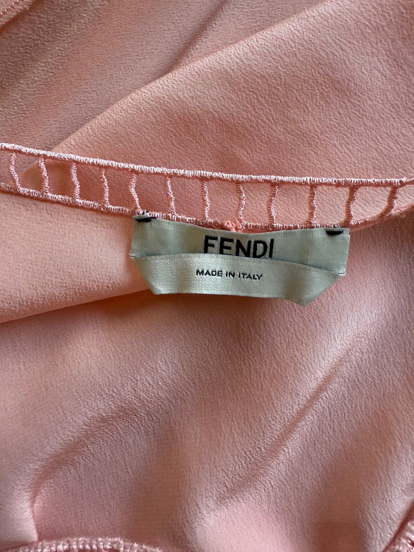 Fendi - Peach Silk Runway Dress 2017