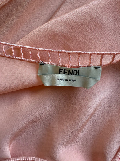 Fendi - Peach Silk Runway Dress 2017