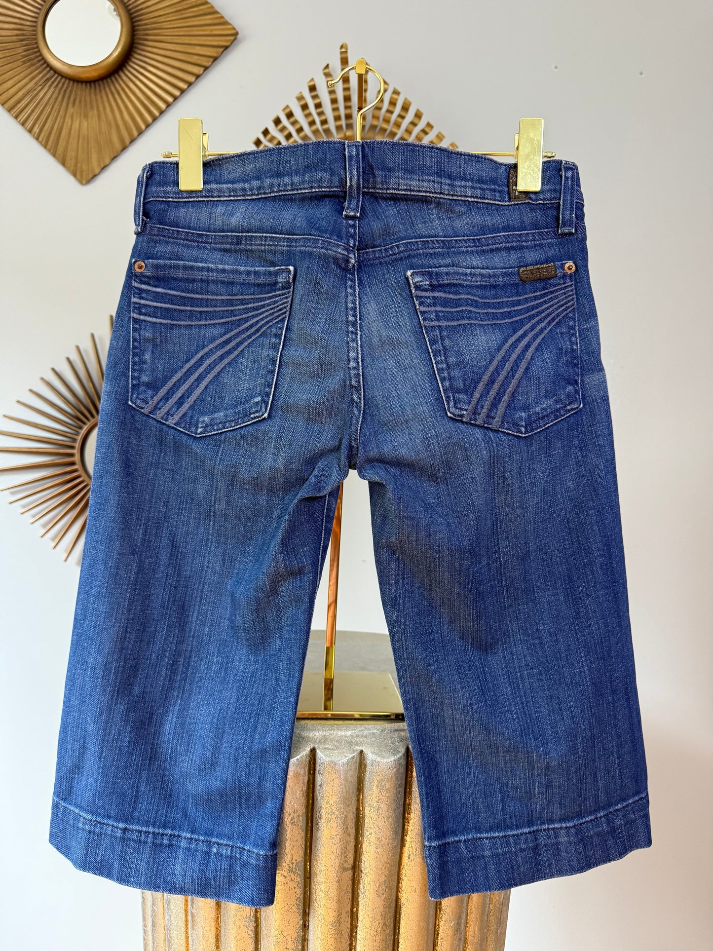 7 For All Mankind - Blue Denim Bermuda Shorts