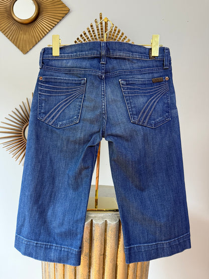 7 For All Mankind - Blue Denim Bermuda Shorts
