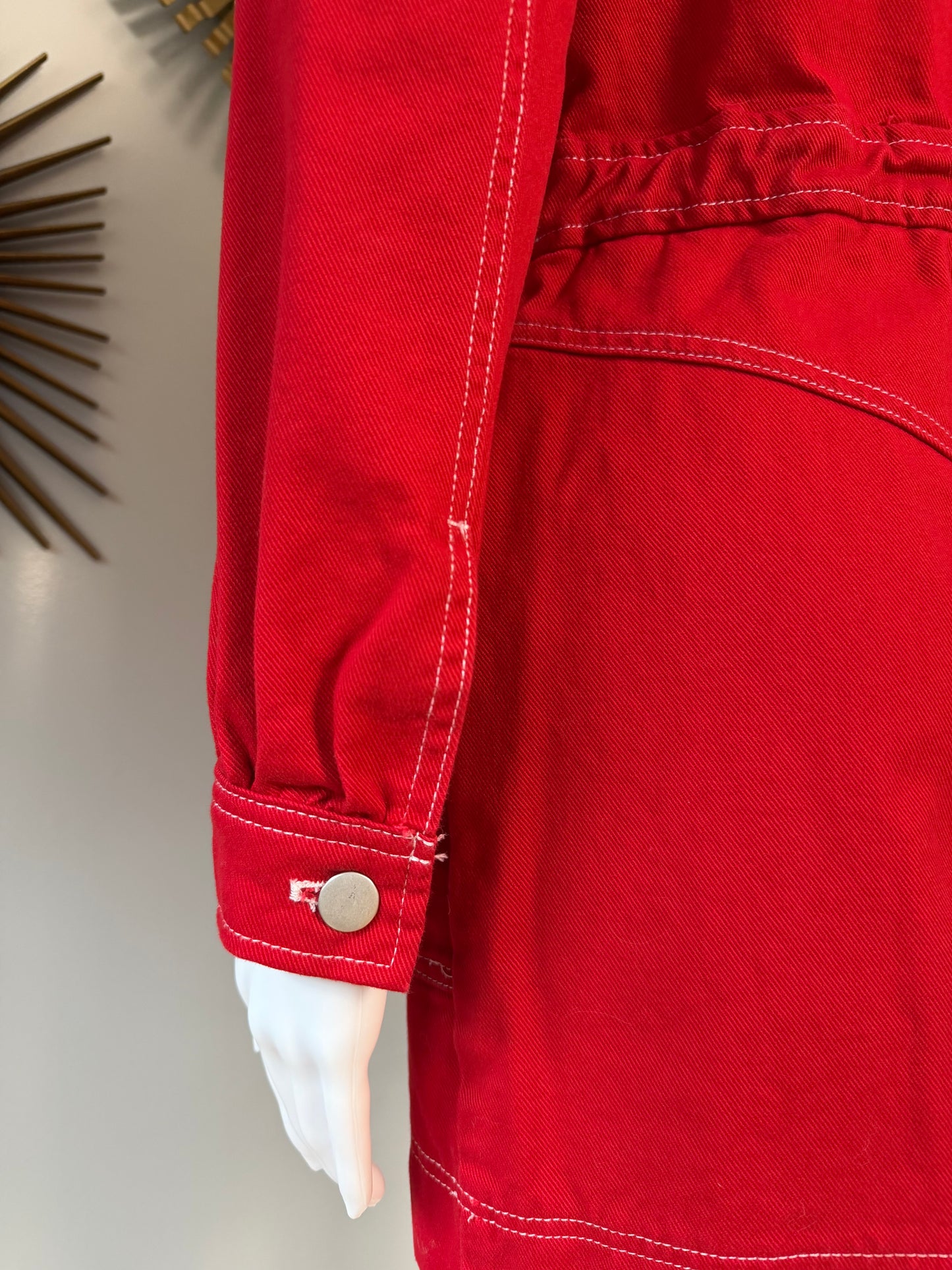7 For all man kind - Red Denim Mini Dress