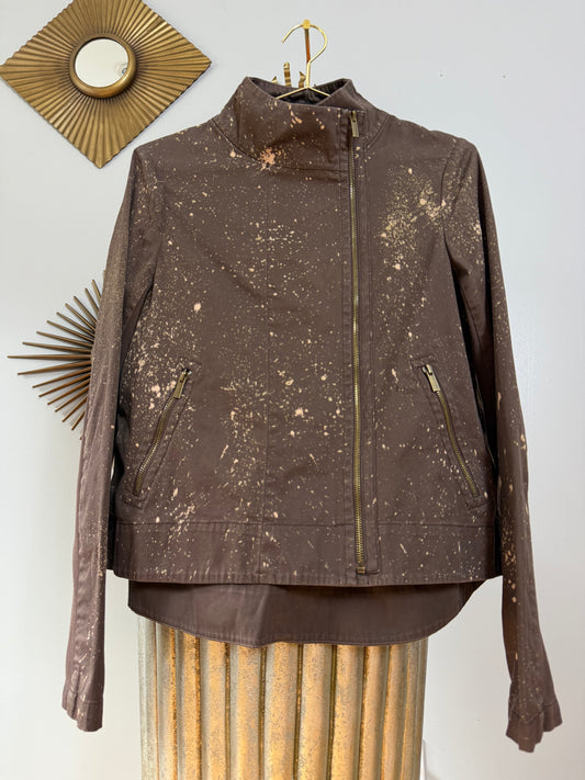 BCBGMaxAzria - Brown Splattered Utility Jacket