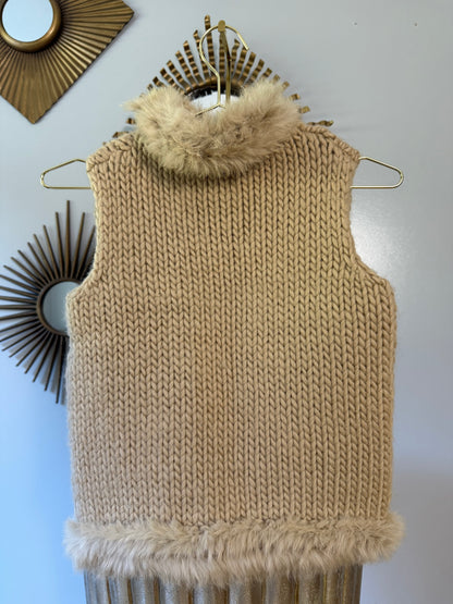 Love Sex Money - Tan Wool Sweater Vest