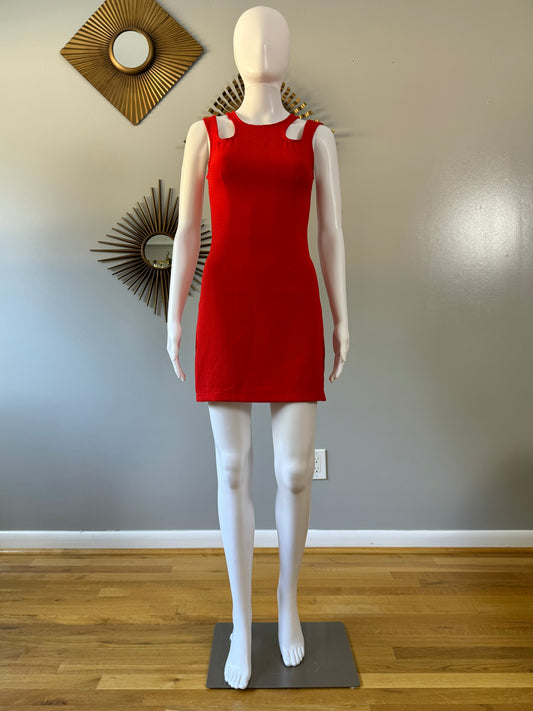 MINKPINK - Red Cutout Fitted Mini Dress