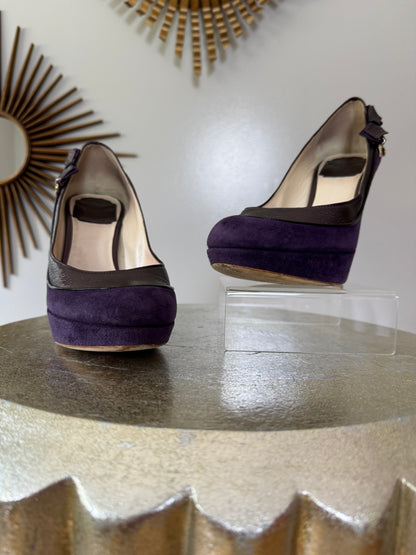 DIOR - Purple Deco Suede Pumps