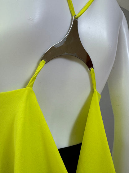 Mustard Seed - Yellow Strappy Top w/ Back Detail