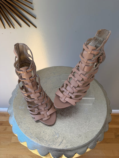 Vince Camuto - Blush Cutout Gladiator Heels