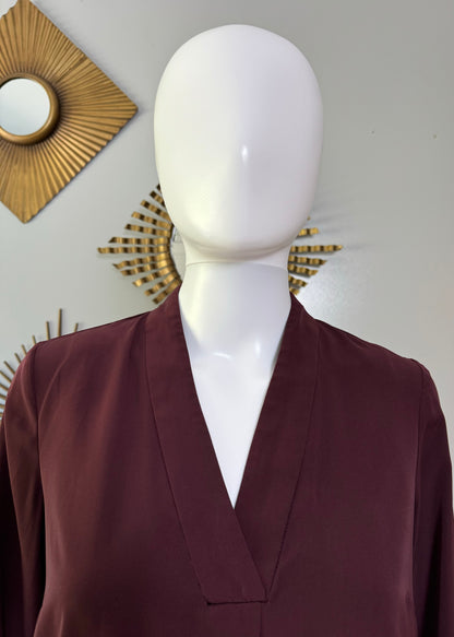 H&M - Burgundy Long Sleeve Top